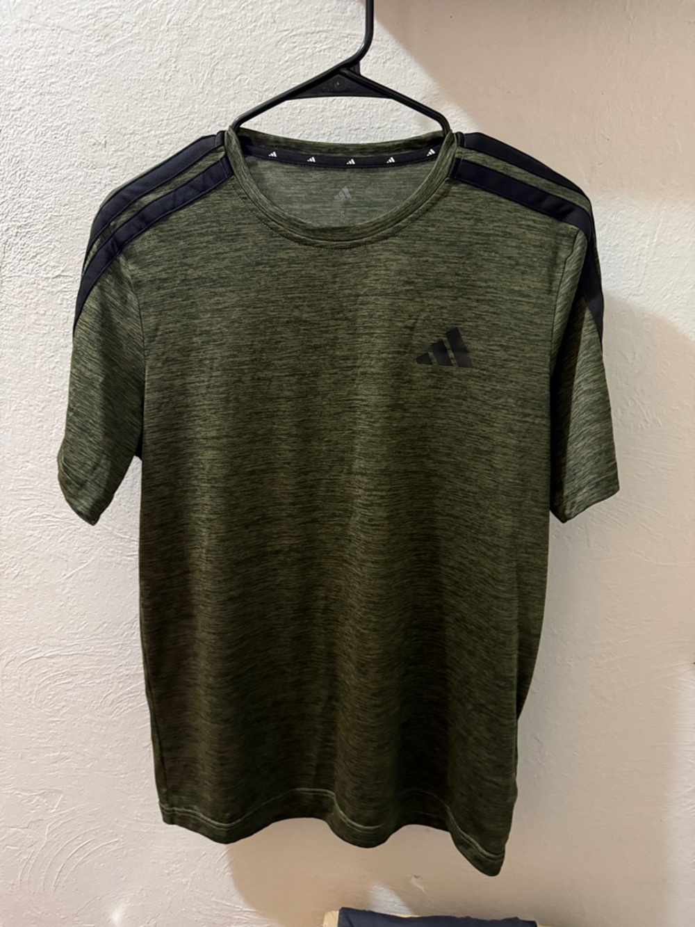 Adidas Active Training Tee with Black Stripes